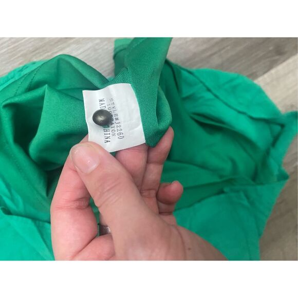 JODIFL Green Embroidered Pink Floral Sun Dress Size Medium - Picture 7 of 8